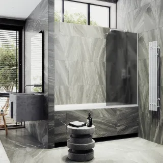 Шторка на ванну MaybahGlass MGV-145-1у 64см белый